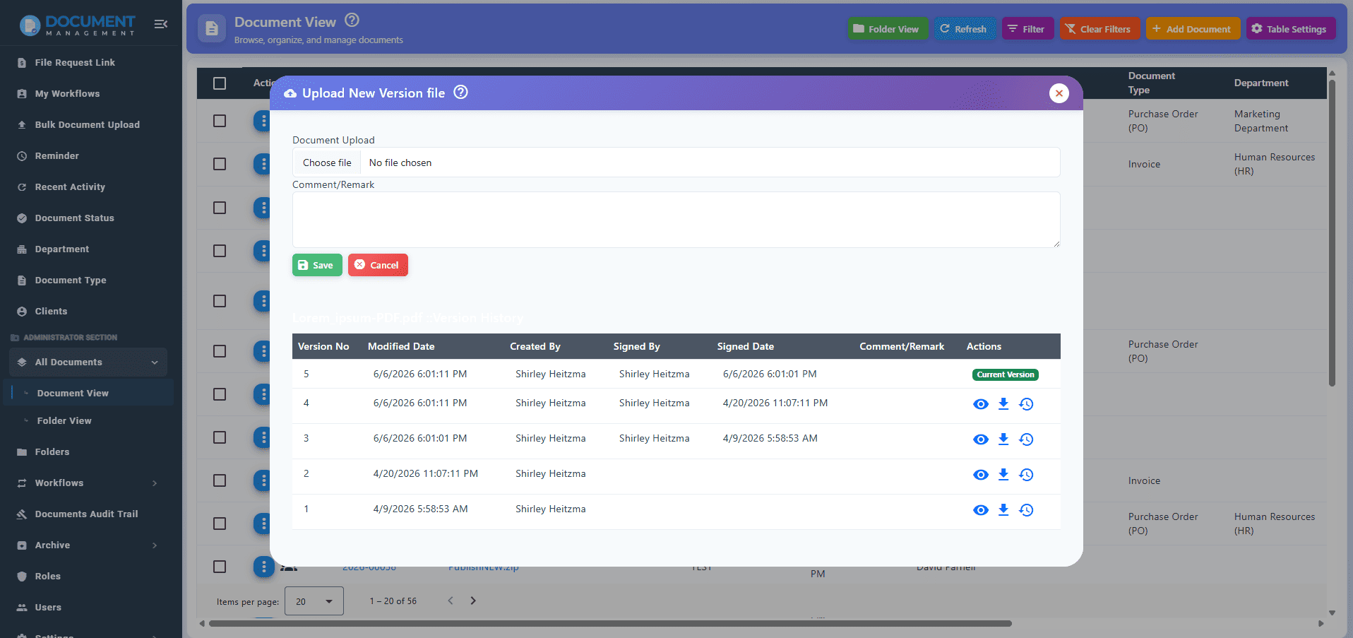 Document Version Control