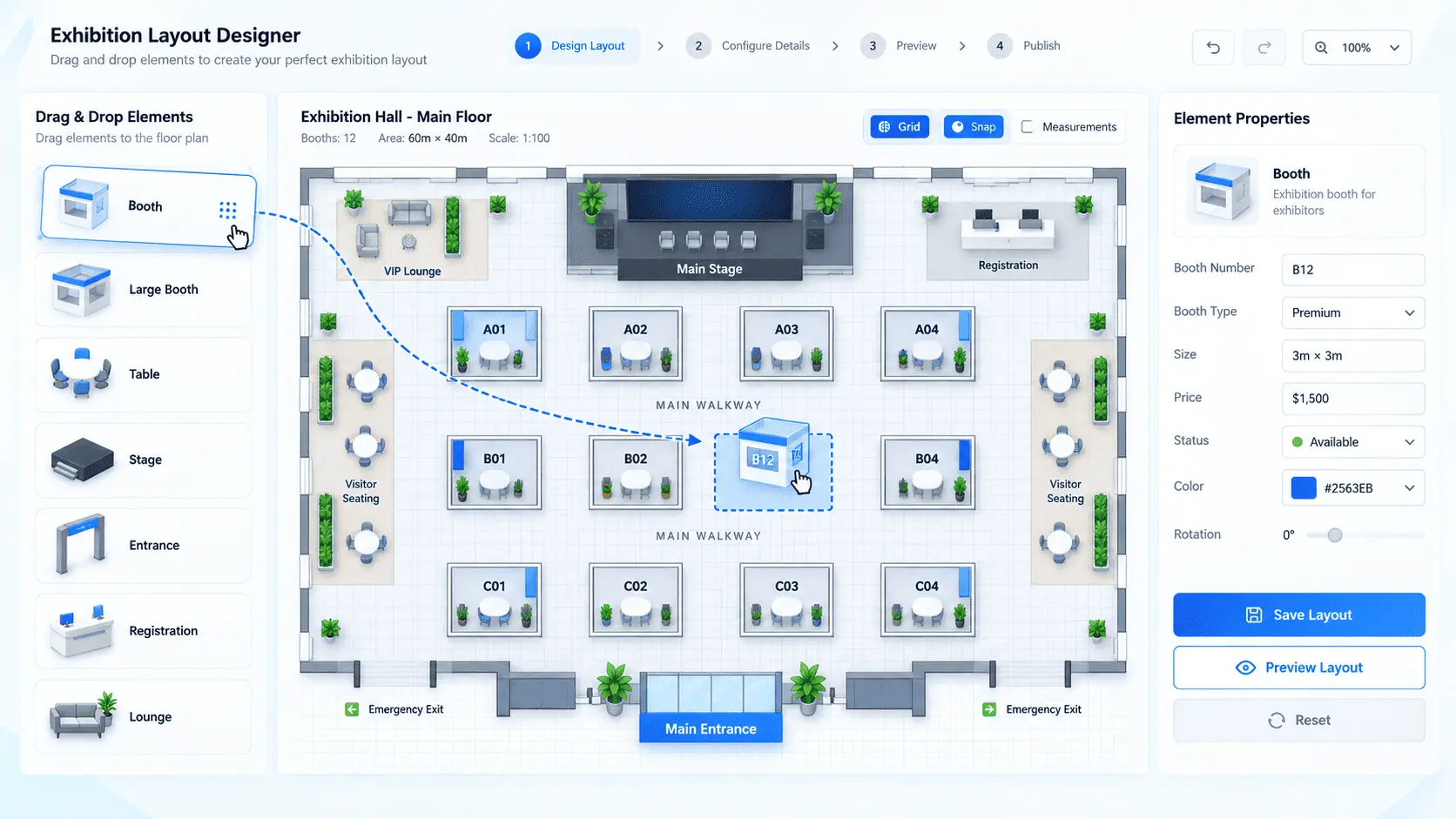 Dynamic Floor plan Dynamic Floor plan