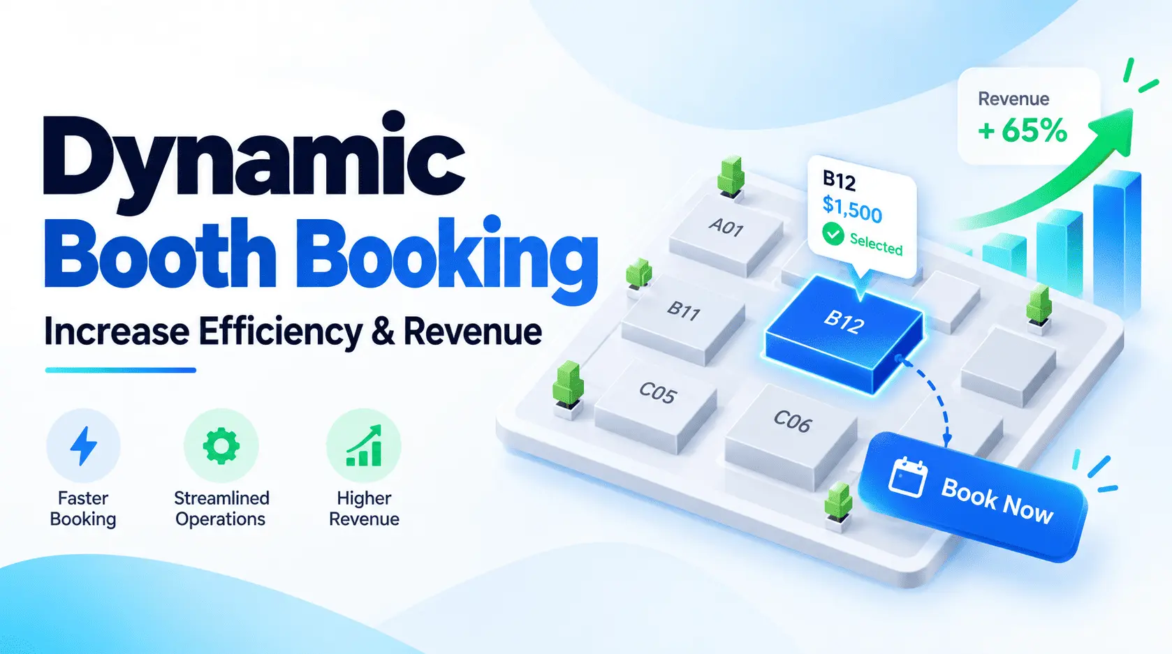 How Dynamic Booth Booking Helps Exhibition Organizers Increase Efficiency and Revenue