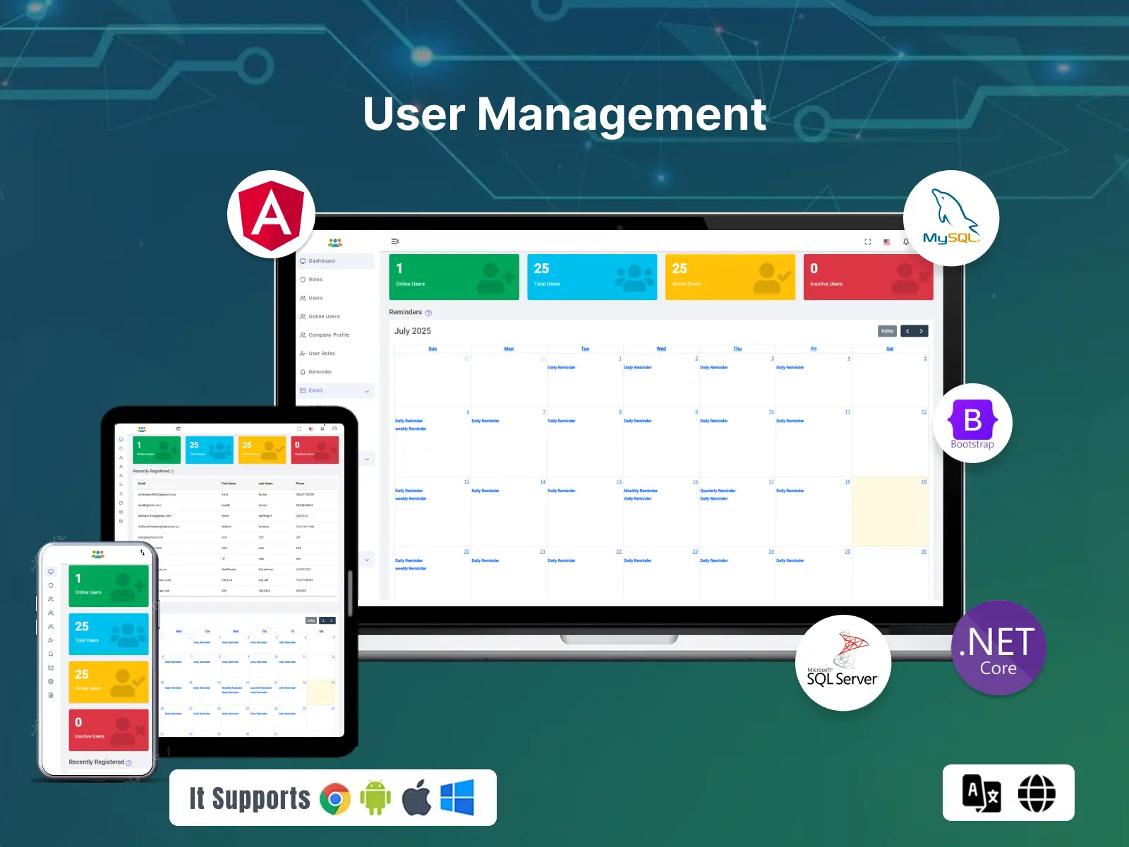 User Management System with Role-Based Access Control