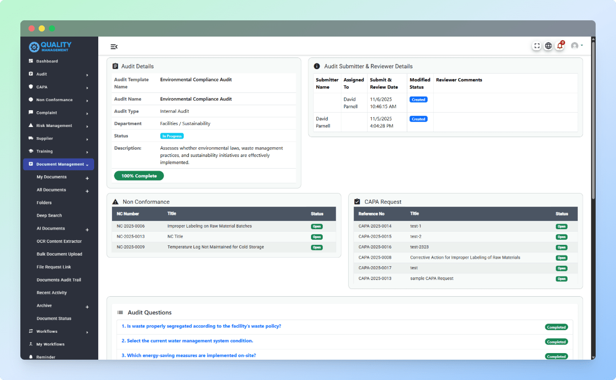 Audit Management